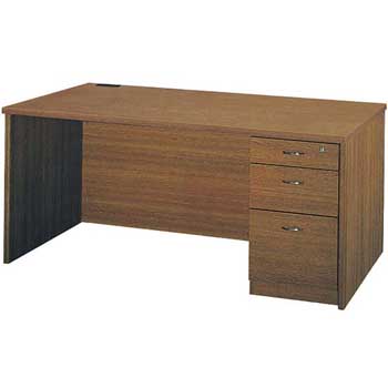 VP-11DESN 片袖デスク シリンダー錠 ミディアムオーク