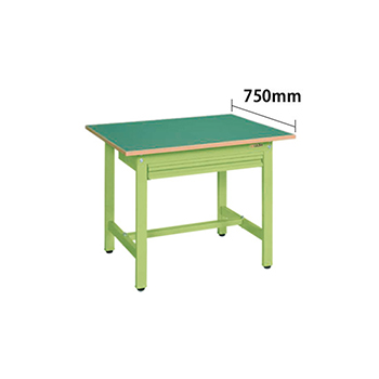 軽量作業台KS全面引出し付 幅900 奥行750 サカエリューム天板 サカエグリーン