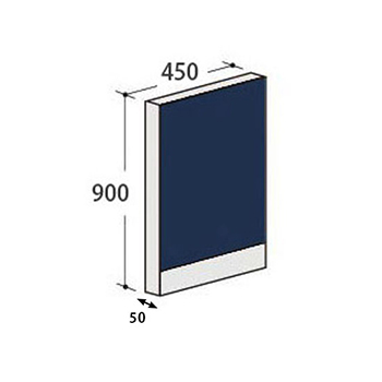 パーティションLPX パネル 高さ900 幅450 インディゴ