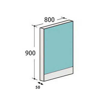 パーティションLPX パネル 高さ900 幅800 アクア