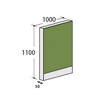 パーティションLPX パネル 高さ1100 幅1000 リーフ