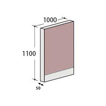 パーティションLPX パネル 高さ1100 幅1000 サーモン