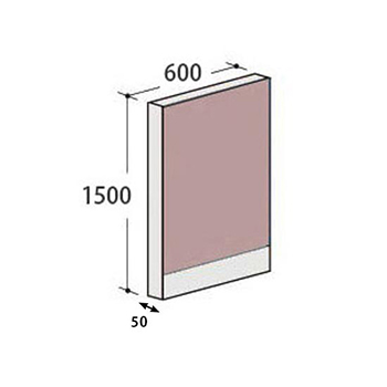 パーテーションLPX 高さ1500 幅600 サーモン