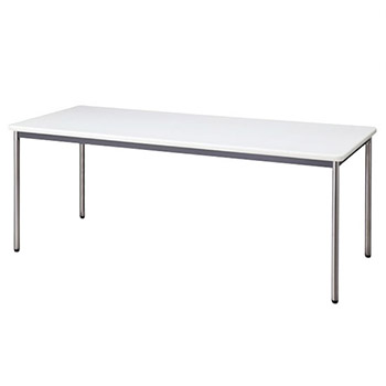 会議用テーブル ソフトエッジ 幅1800 奥行750 ホワイト