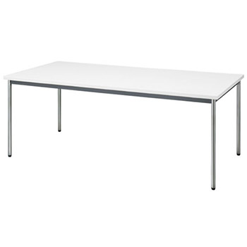 会議用テーブル 幅1800 奥行750 ホワイト