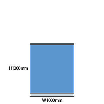 NP型パーティション 高さ1200 幅1000 ライトブルー