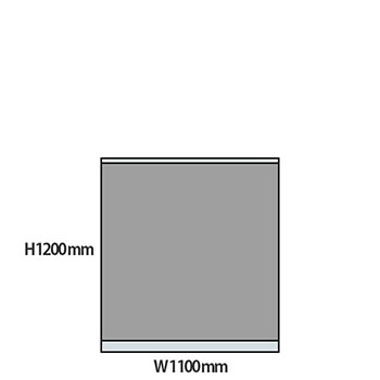 NP型パーティション 高さ1200 幅1100 グレー