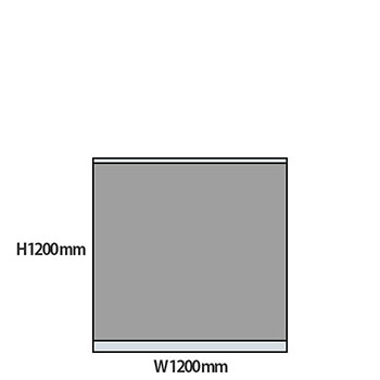 NP型パーティション 高さ1200 幅1200 グレー