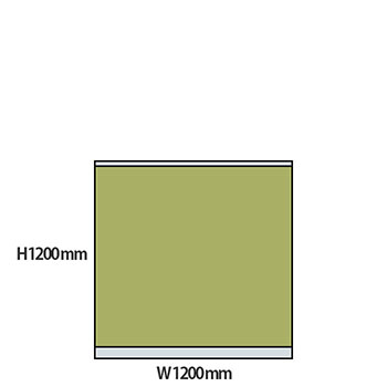 NP型パーティション 高さ1200 幅1200 ライトグリーン