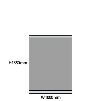 NP型パーティション 高さ1350 幅1000 グレー