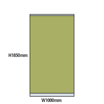 NP型パーティション 高さ1850 幅1000 ライトグリーン