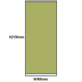 NP型パーティション 高さ2150 幅900 ライトグリーン