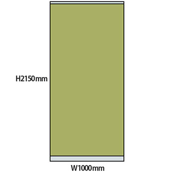 NP型パーティション 高さ2150 幅1000 ライトグリーン