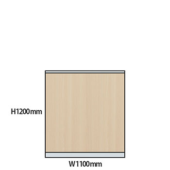 NP型パーティション木目タイプ 高さ1200 幅1100 アッシュ