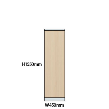 NP型パーティション木目タイプ 高さ1550 幅450 アッシュ