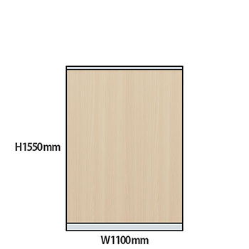 NP型パーティション木目タイプ 高さ1550 幅1100 アッシュ