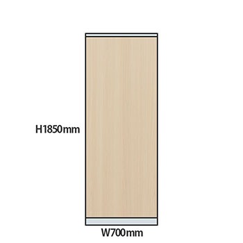 NP型パーティション木目タイプ 高さ1850 幅700 アッシュ