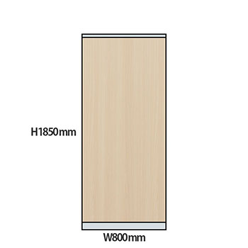 NP型パーティション木目タイプ 高さ1850 幅800 アッシュ