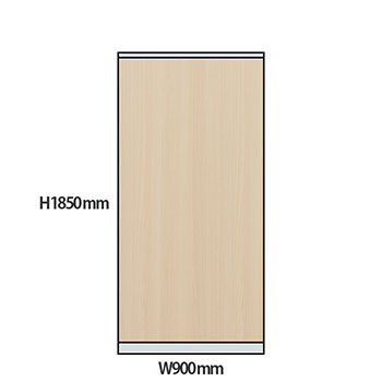 NP型パーティション木目タイプ 高さ1850 幅900 アッシュ