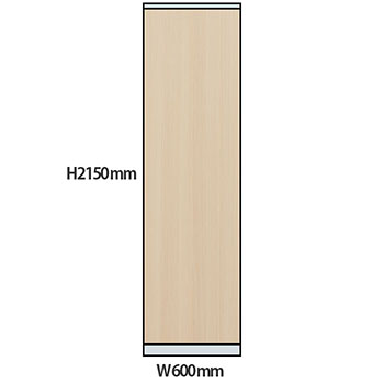 NP型パーティション木目タイプ 高さ2150 幅600 アッシュ