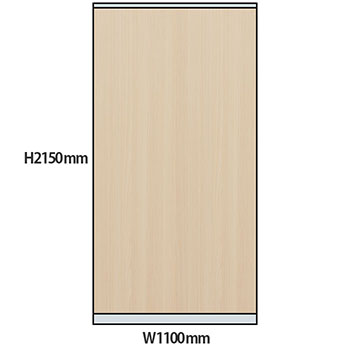 NP型パーティション木目タイプ 高さ2150 幅1100 アッシュ