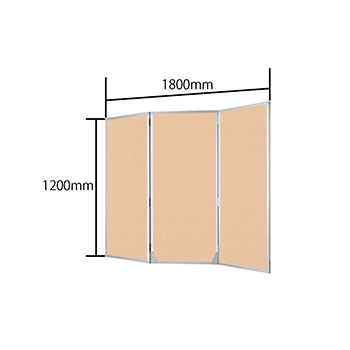 ヴァンテアン丁番パネル 22型 3連 幅1800 高さ1200 ベージュ