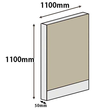 パーテーションLPX 高さ1100 幅1100 ベージュ