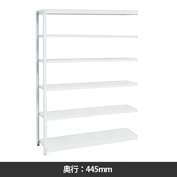 イチゴラック 間口1460 奥行445 高さ2400 連結型 天地6段 マイルドホワイト