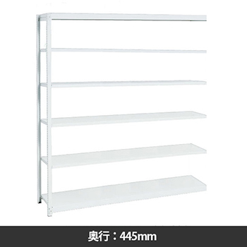 イチゴラック 間口1760 奥行445 高さ2400 連結型 天地6段 マイルドホワイト