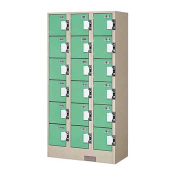 コインロッカー 3列6段18人用 ライトグリーン