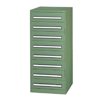 PA-1308 軽中量ツールキャビネット 高さ1300 8段 DSグリーン