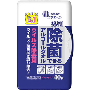 大王製紙 DSI20833178 エリエール 除菌できるアルコールタオルウィルス除去用 ボックス本体