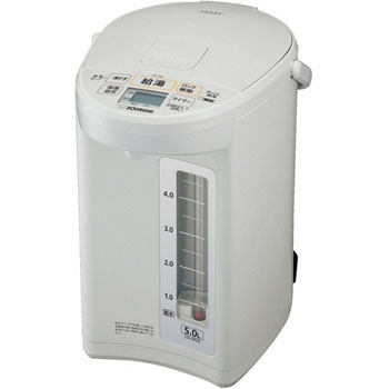 象印 CD-SE50-WG マイコン沸とう電動ポット 5.0L ホワイトグレー