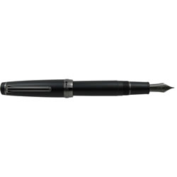 セーラー 113028220 プロフェショナルギア インペリアルブラック万年筆 F 21金、ブラックIP仕上げ、大型 細字