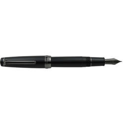 セーラー 113028420 プロフェショナルギア インペリアルブラック万年筆 M 21金、ブラックIP仕上げ、大型 中字