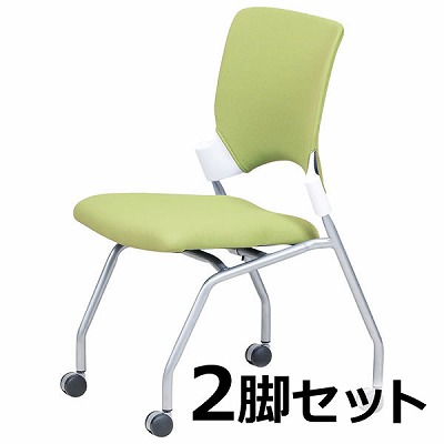 EL-4B-BK-BK 弘益 エレッタミーティングチェア 背樹脂ブラック 背