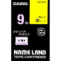 CASIO XR-9YW スタンダードテープ 黄色