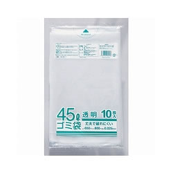 クラフトマン ゴミ袋 透明 45L 1袋=10枚