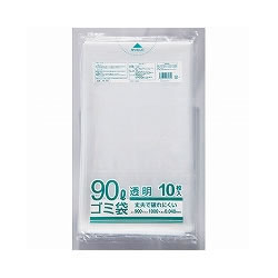 クラフトマン ゴミ袋 透明 90L 1袋=10枚