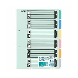 コクヨ シキ-110N カラー仕切カード A4S