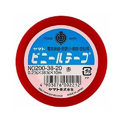 ヤマト NO200-38-20 ビニールテープ アカ