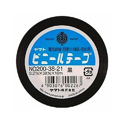 ヤマト NO200-38-21 ビニールテープ クロ