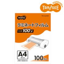 TN-A4100 ラミネートフィルム グロスタイプ(つや有り) A4 (218-1011) 1パック=100枚 216×303m