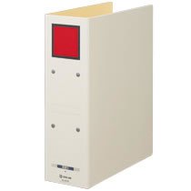 KINGJIM 4078アカ 保存ファイル ドッチ A4タテ 80mmとじ スクエア赤 (319-7141)