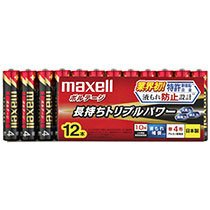 MAXELL LR03(T) 12P アルカリ乾電池 ボルテージ 単4形 12本入シュリンクパック (365-3630)