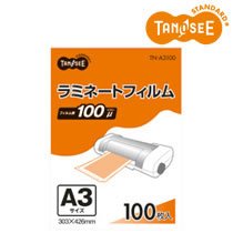 TANOSEE TN-A3100 ラミネートフィルム グロスタイプ(つや有り) 100μ A3 303×426mm (218-1