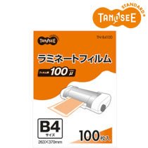 TANOSEE TN-B4100 ラミネートフィルム グロスタイプ(つや有り) 100μ B4 263×370mm (218-1