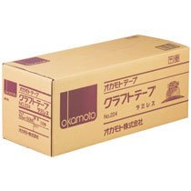 オカモト No.224-50 クラフトテープラミレス No.224 50mm×50m 50巻 （962-5754）