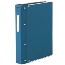 コクヨ ハ-120B カラーバインダーMP 総布貼・ふち金付 200枚収容 青 (119-0328)
