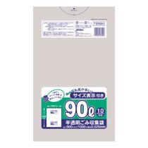 ジャパックス TSN90 容量表示入りポリ袋 90L 10枚入×30パック (964-8548)